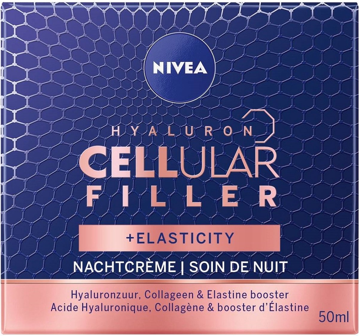 NIVEA Hyaluron CELLular Filler + Crème de Nuit Élasticité - 50 ml