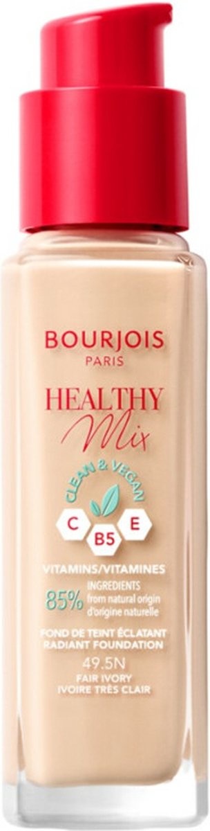 Bourjois Paris Healthy Mix Clean Foundation 49.5 Fair Ivory 30 ml