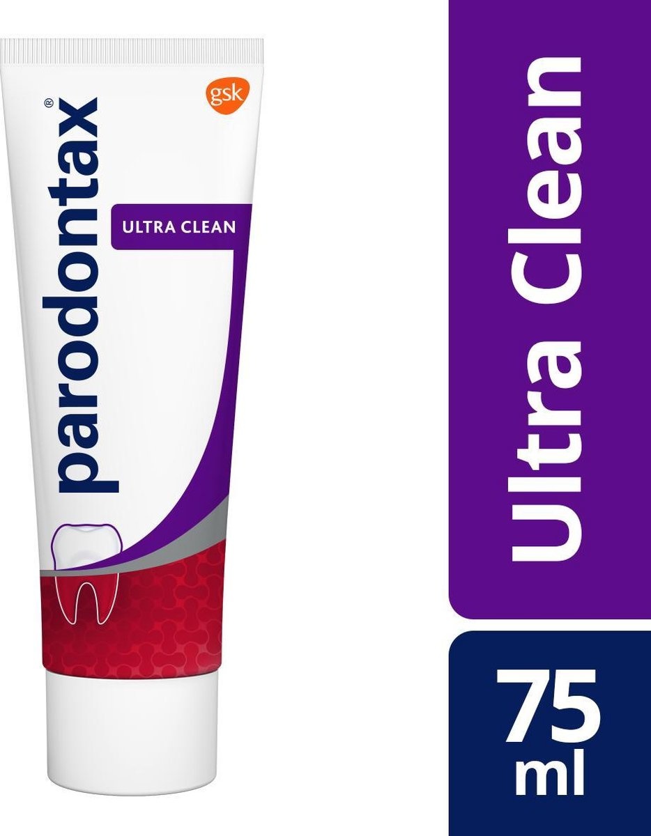 Parodontax Ultra Clean - Tandpasta - tegen bloedend tandvlees - 75 ml - Verpakking beschadigd