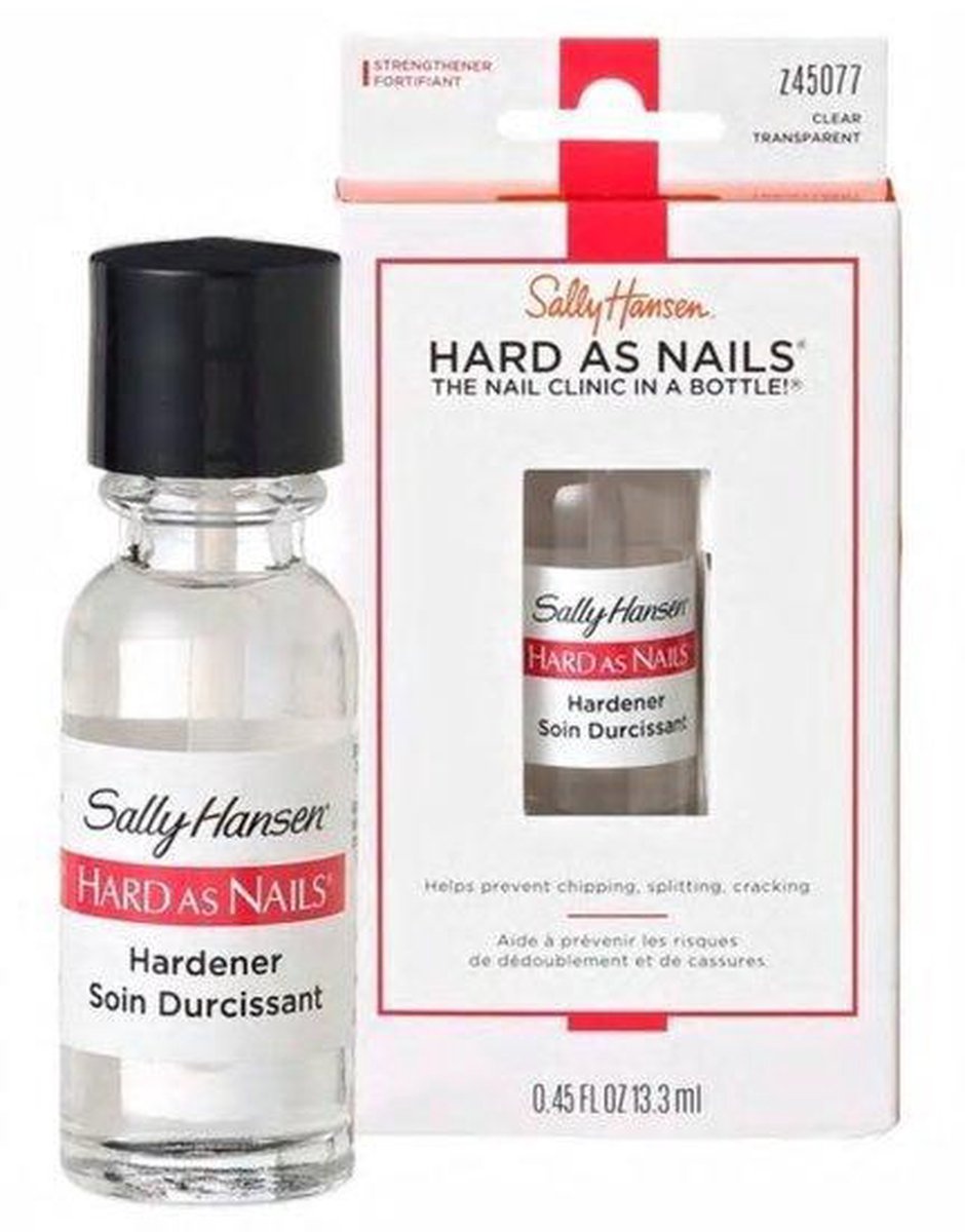 Sally Hansen Hard as Nails Clear - Nail hardener - Transparent - Packaging is missing