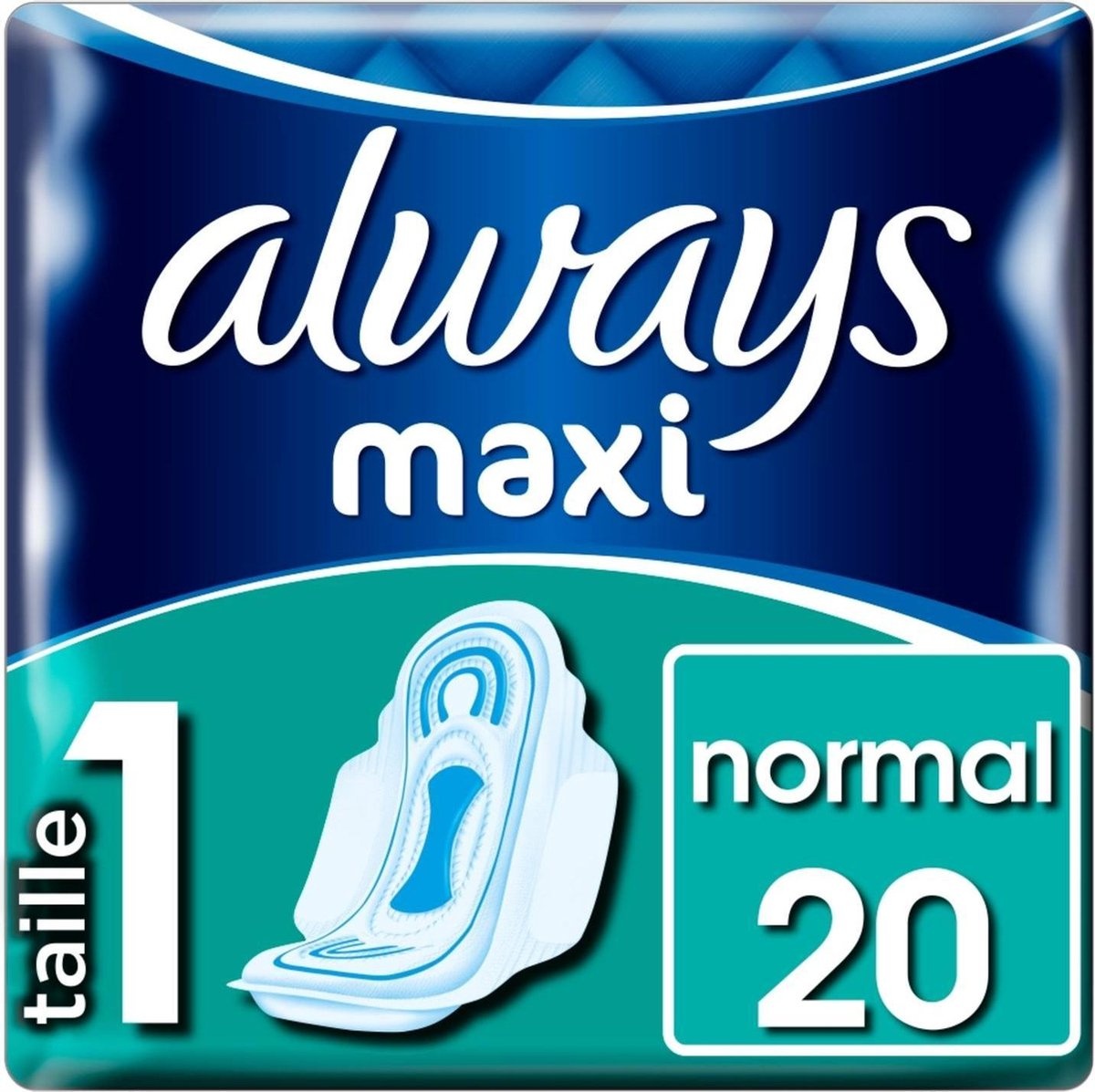 Always Maxi Serviettes Hygiéniques Normales 20st.