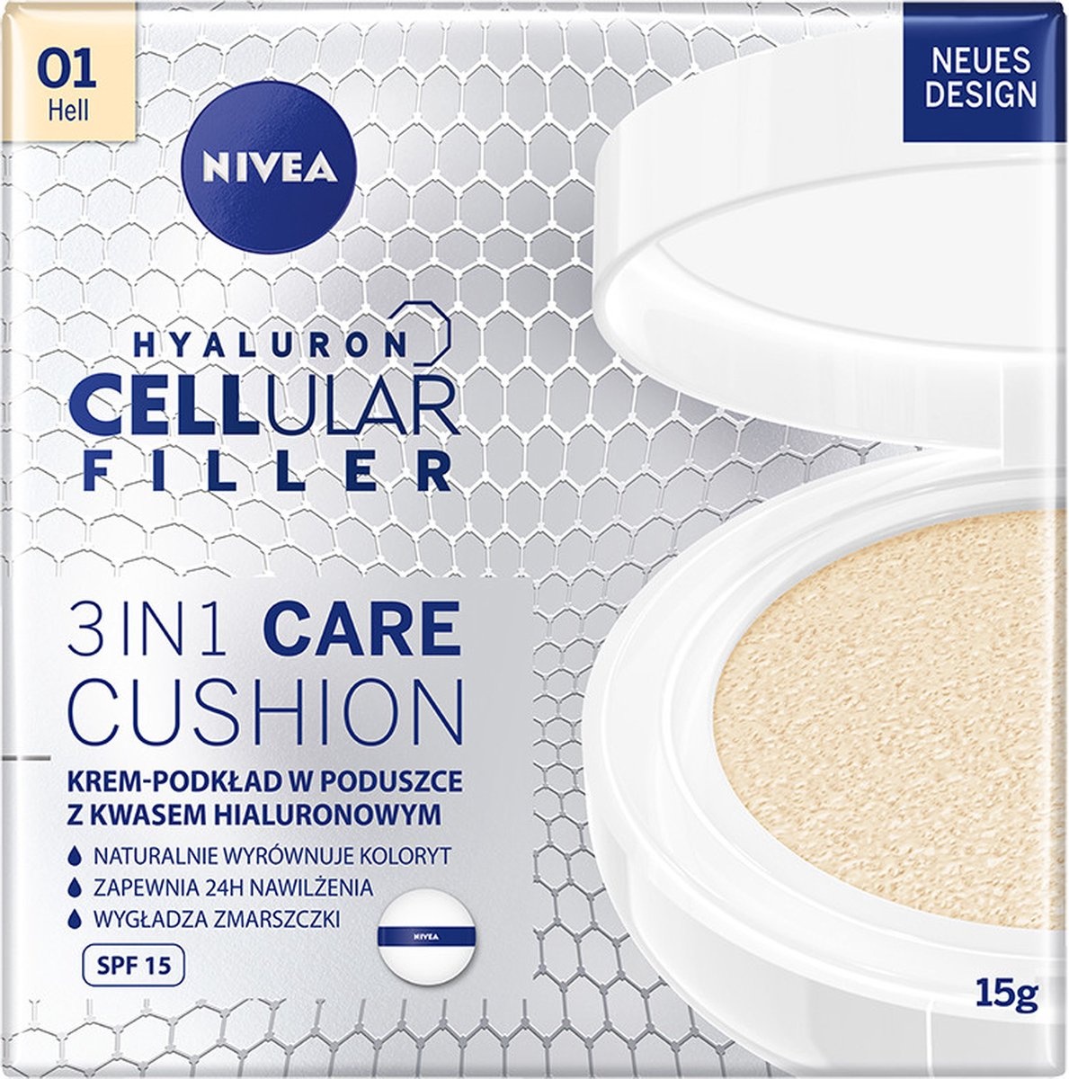 NIVEA Hyaluron Cellular Filler 3in1 Care Cushion – Light