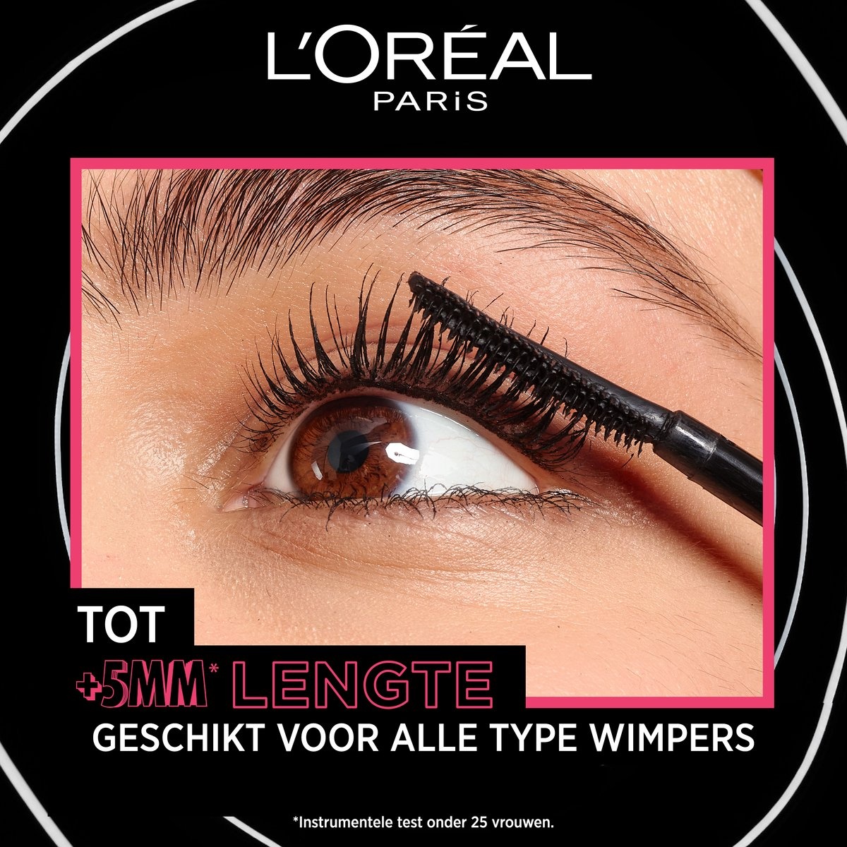 L'Oréal Paris Telescopic Lift Mascara – Schwarz – Mascara für lange, geschwungene Wimpern und Volumen – 9,9 ml