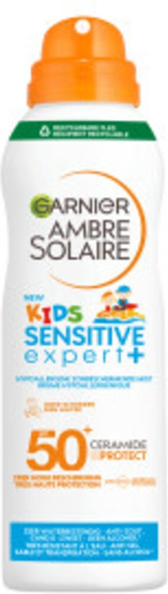 Garnier Ambre Solaire Kids zonnebrand Anti-Zand Spray SPF 50+ 150 ml - Dopje ontbreekt