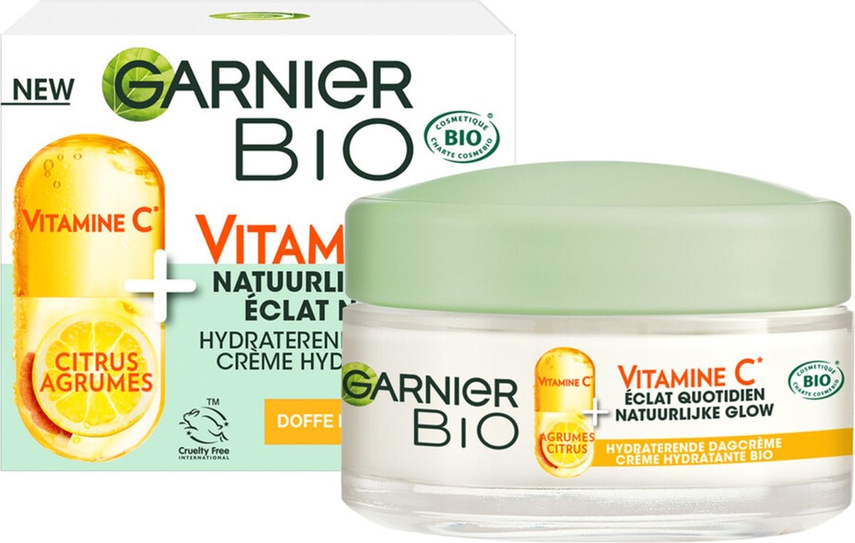 Garnier Bio - Dagcrème met Vitamine C* - 50ml - Verpakking beschadigd