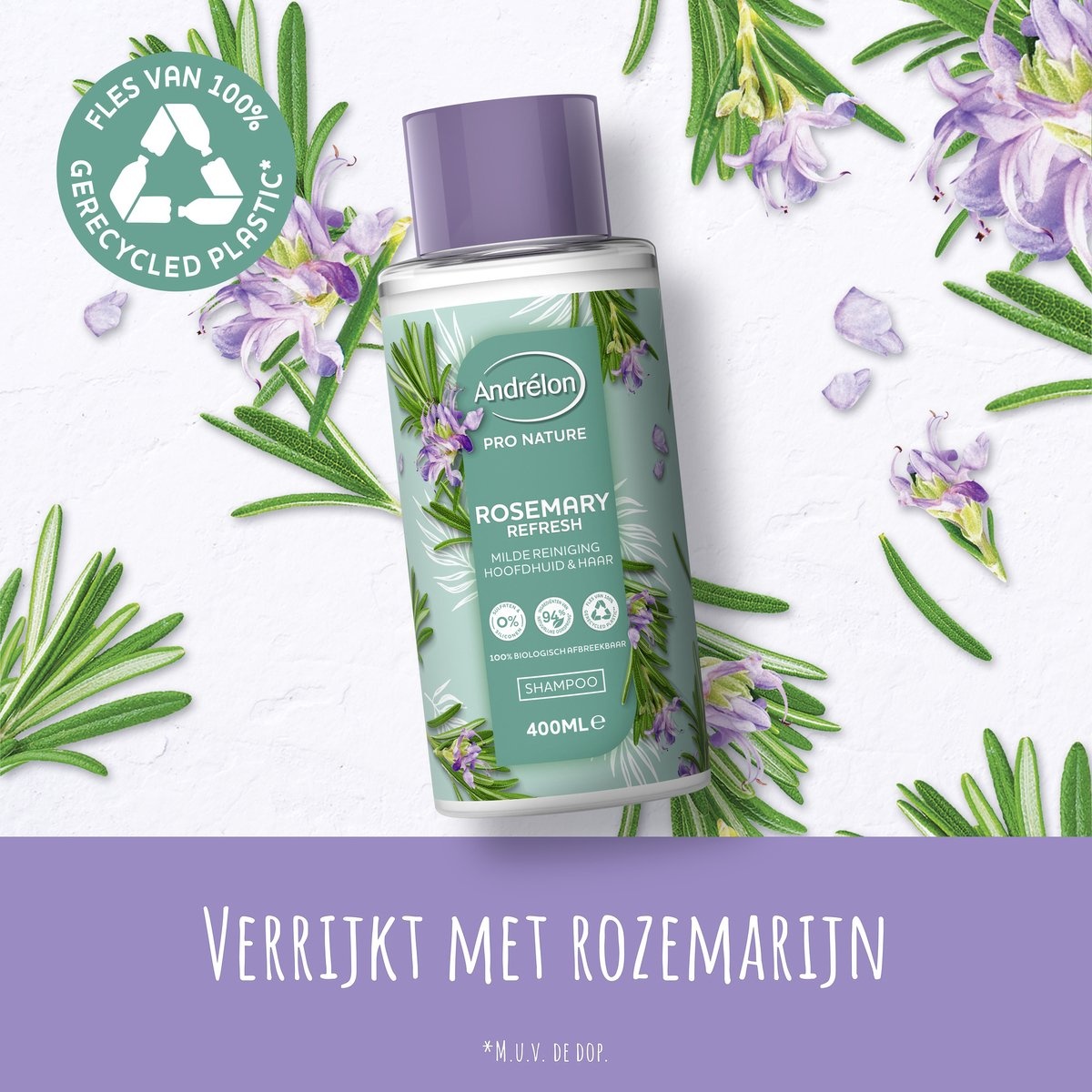 Andrélon Pro Nature Rosemary Refresh Shampoo 400 ml