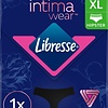 Intimawear by Libresse - Menstruatie ondergoed - Hipster - Zwart maat XL - Verpakking beschadigd