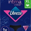 Intimawear von Libresse – Menstruationsunterwäsche – Hipster – Schwarz Größe XL – Verpackung beschädigt