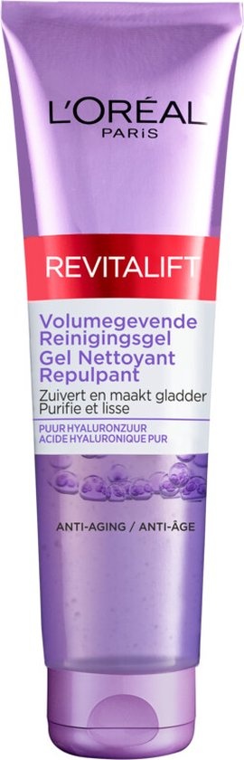 L'Oréal Paris Revitalift Gel Nettoyant Volumateur - Nettoyant Visage à l'Acide Hyaluronique - 150 ml