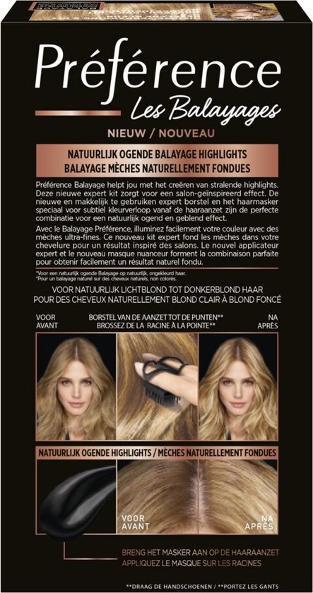 L'Oréal Paris Préférence Préférence – Balayage für dunkelblondes bis hellblondes Haar – Highlights