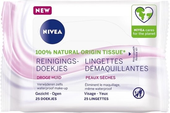 NIVEA Lingettes Nettoyantes Apaisantes - 25 pcs