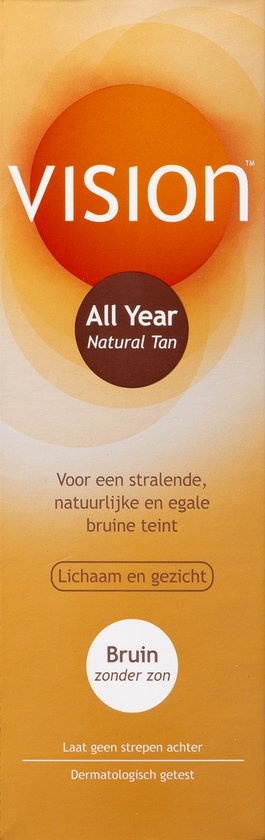Vision All Year Natural Tan - Zelfbruiner  135 ml - Verpakking beschadigd