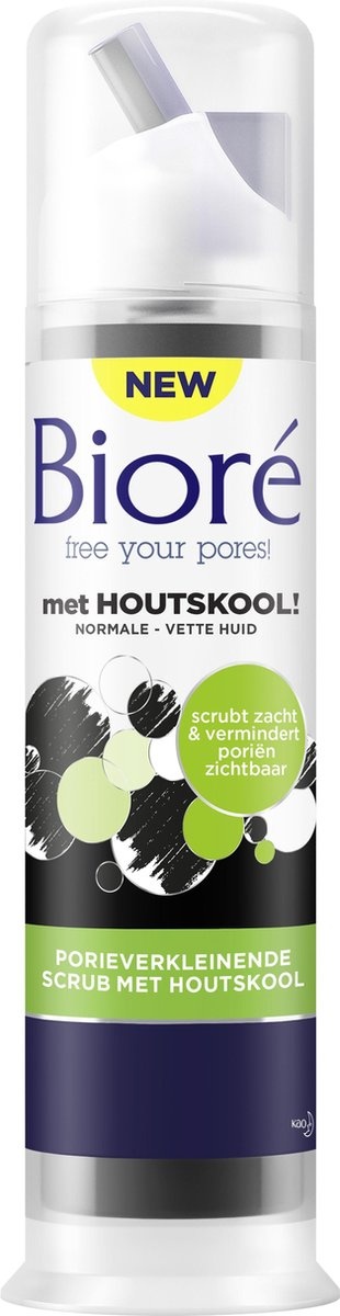 Biore scrub met houtskool - 92 ml