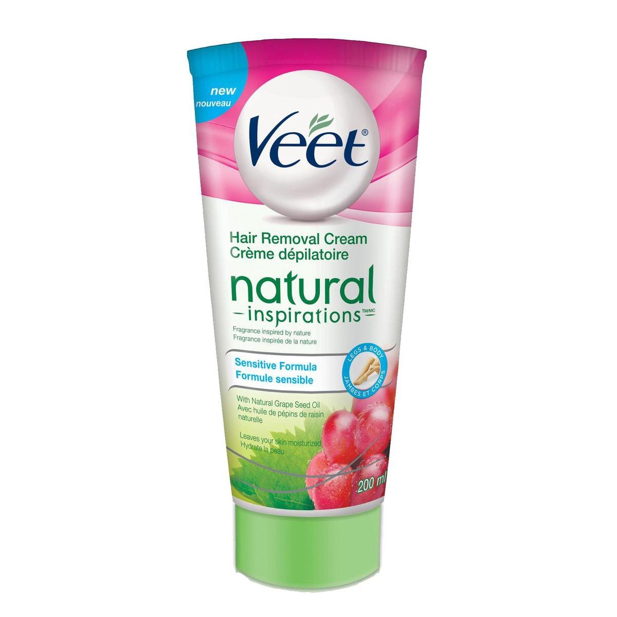 Veet Crème Dépilatoire Inspirations Naturelles - 200ml - Emballage abîmé