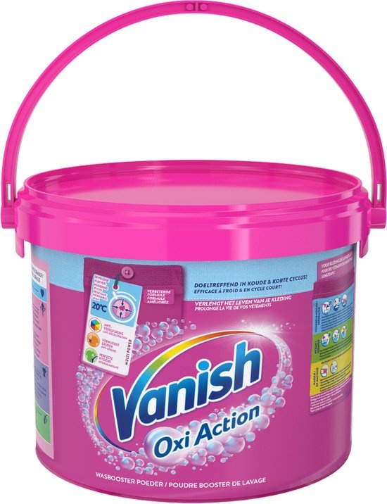 Vanish Oxi Action Laundry Booster Powder - Stain Remover For Colored Laundry - 2.7 kg