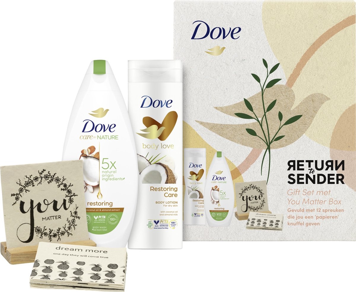 Dove Nourishing Secrets Restauration Retour à l'expéditeur - 225 ml + 250 ml