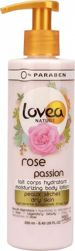 Lovea Body Lotion Rose Dry Skin - 250ml