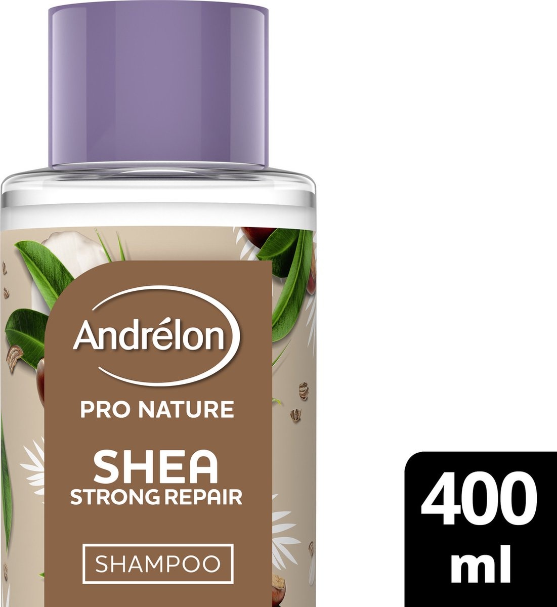 Andrélon Pro Nature Shampoing Réparateur Fort Karité 400 ml