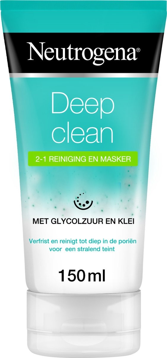 Neutrogena® Deep Clean 2en1 masque nettoyant et facial, 150 ml