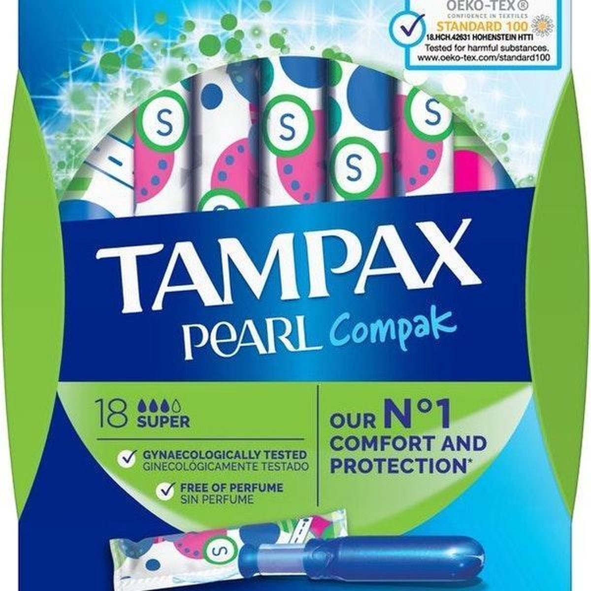 Tampax Compak Pearl Super - tampons 18pcs