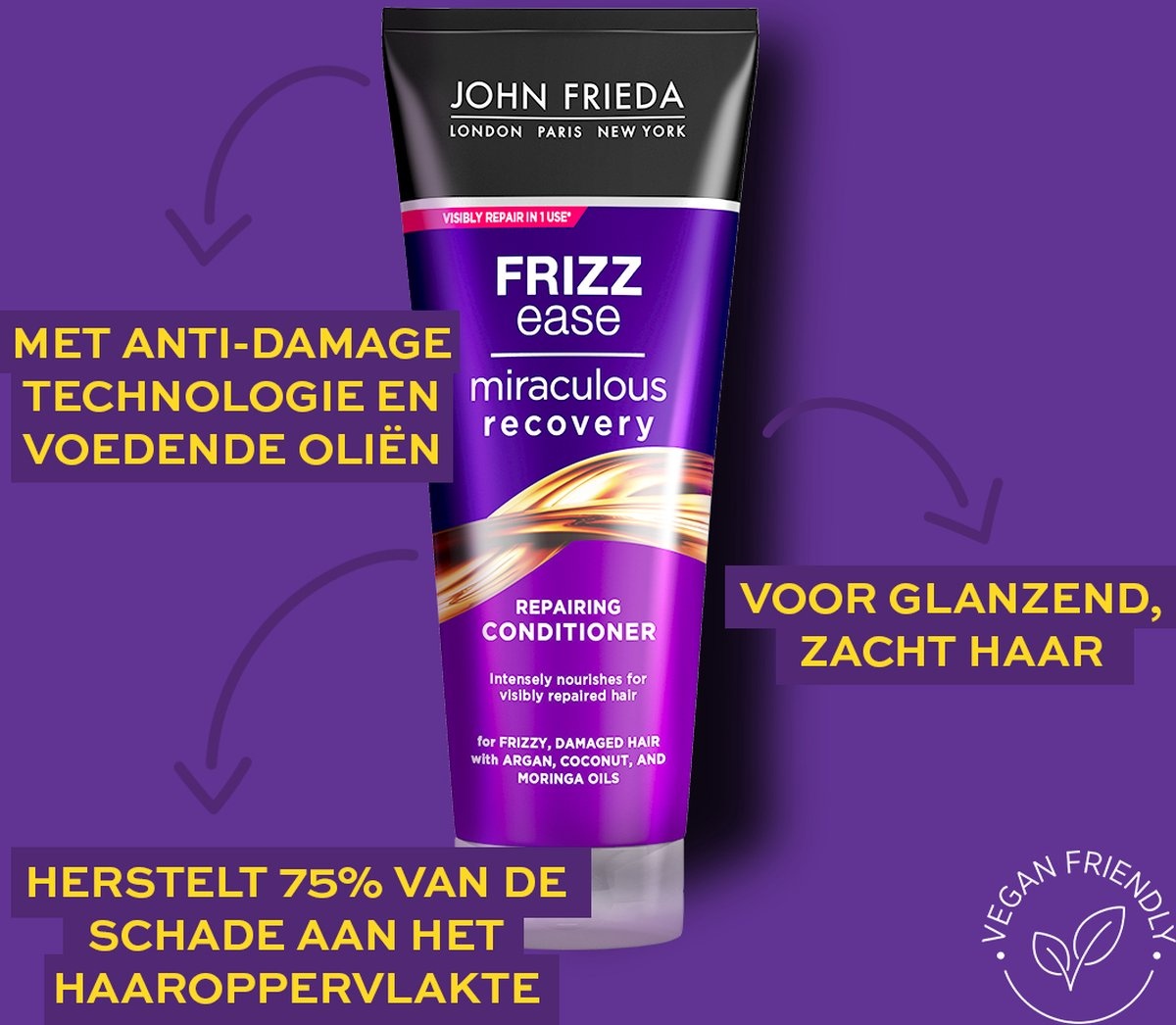 Après-shampooing réparateur John Frieda Frizz Ease Miraculous Recovery 250 ml