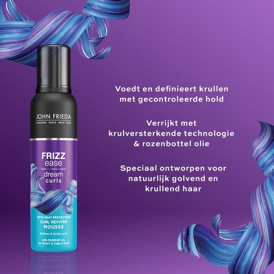 John Frieda Frizz Ease Curl Reviver Haarmousse - 200 ml - Dopje ontbreekt