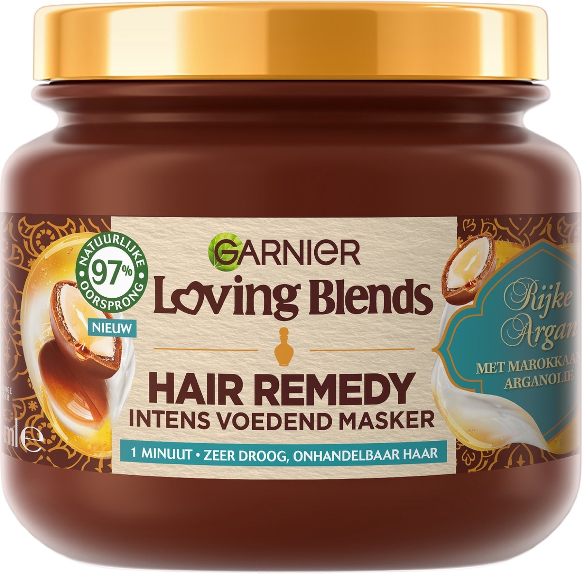 Garnier Loving Blends Hair Remedy Masque capillaire - pour cheveux très secs et indisciplinés - 340 ml