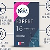 Bandes dépilatoires Veet Expert - Ligne Bikini - Peaux Sensibles - 16 pièces