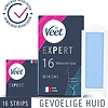 Bandes dépilatoires Veet Expert - Ligne Bikini - Peaux Sensibles - 16 pièces