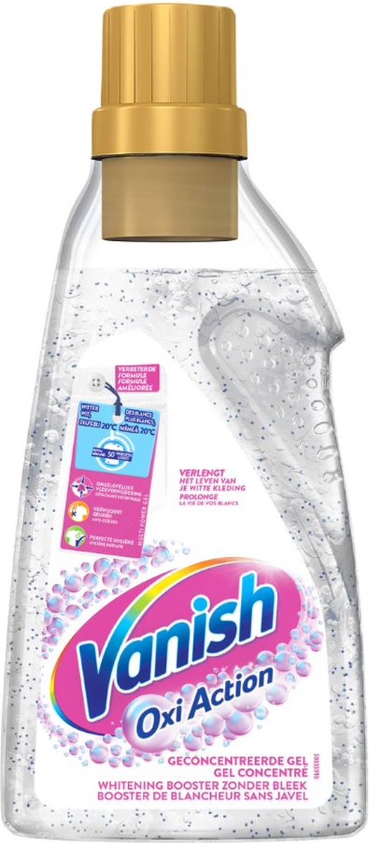 Vanish Oxi Action Wash Booster Gel - Détachant pour linge blanc - 1,5 L