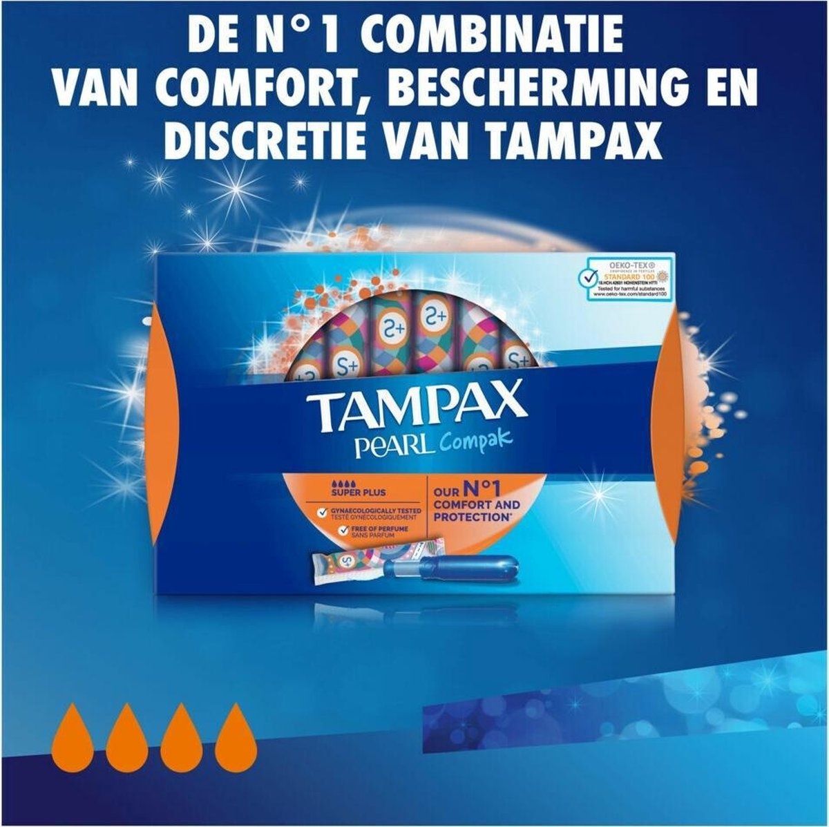 Tampax Compak Pearl Super Plus - tampons 18st.