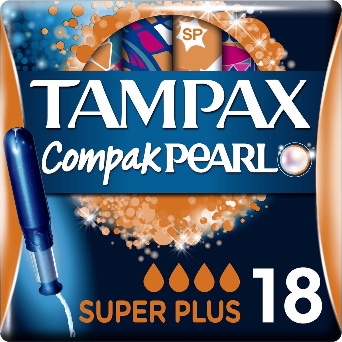 Tampax Compak Pearl Super Plus - tampons 18st.