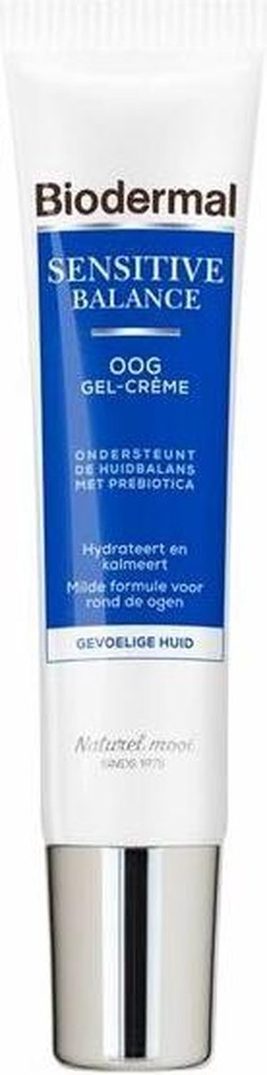 Biodermal Sensitive Balance Oog Gel-Crème - Oogcreme met hyaluronzuur voor de gevoelige huid - 15 ml