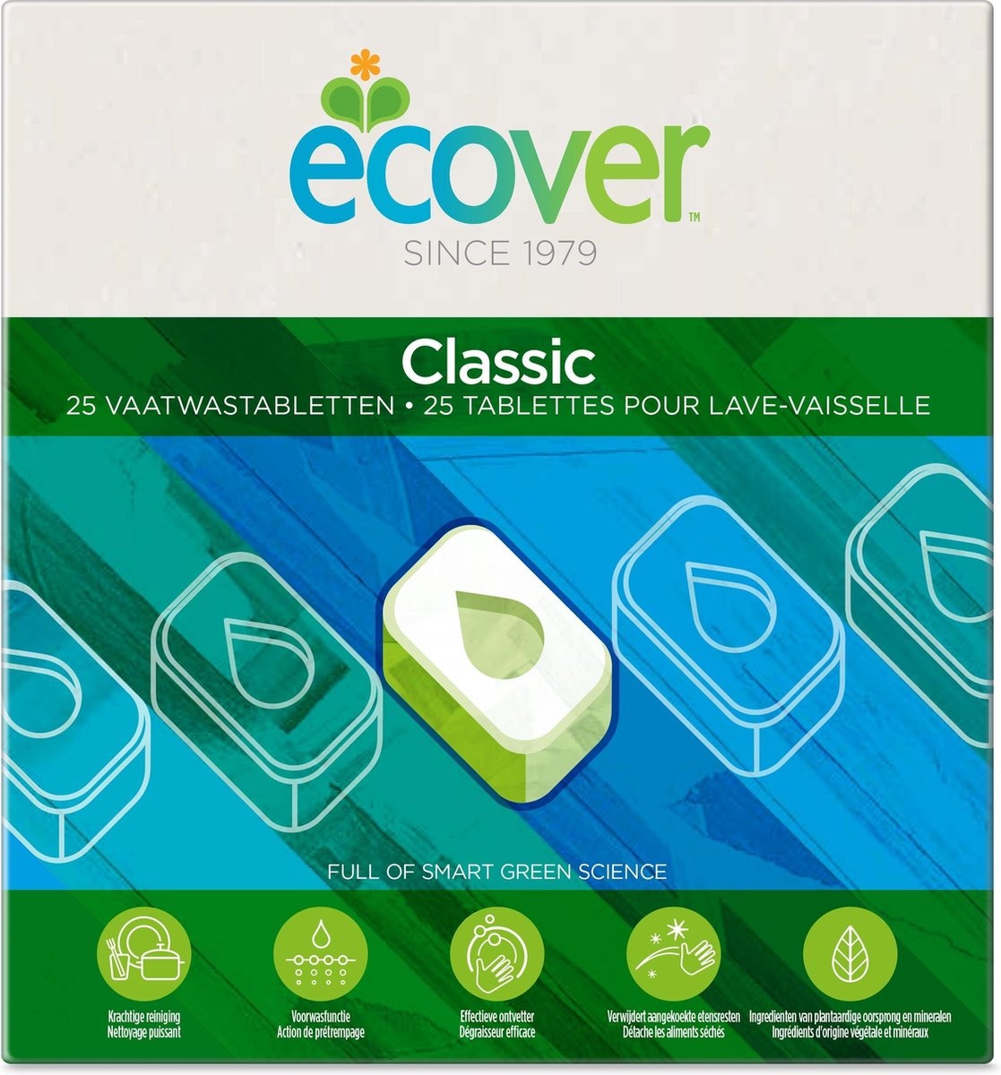 Ecover Vaatwastabletten Classic - 25 Tabletten