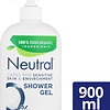 Neutral 0% Mild Shower Gel - 0% perfume & 0% dyes - 900 ml - pump damaged