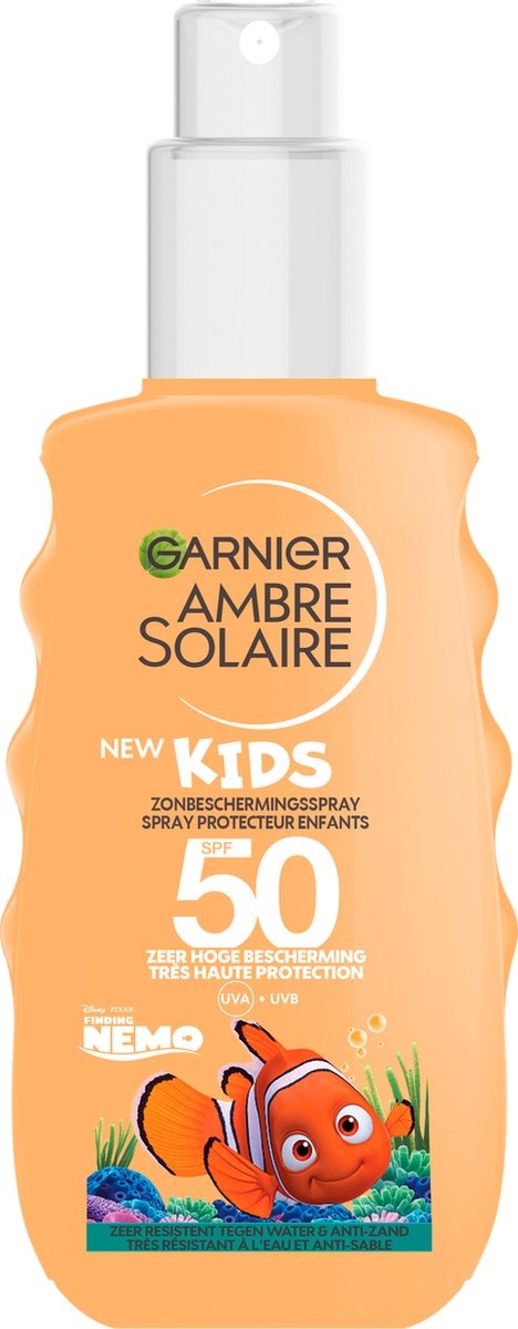 Garnier Ambre Solaire Finding Nemo Disney Kids Sunscreen SPF 50 - 150ml - Cap missing