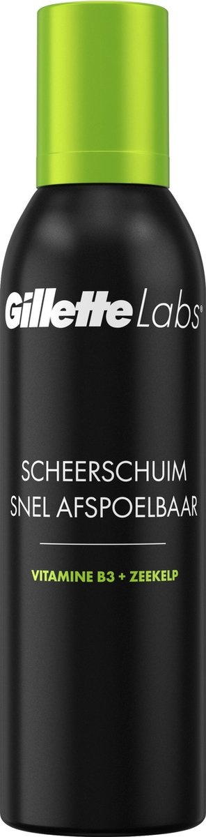 GilletteLabs Quick Rinse Leichter Rasierschaum – von Gillette für Männer – 240 ml – Kappe fehlt