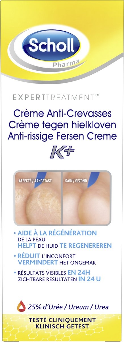 Scholl Crème Talons Crevassés K+ 60ml