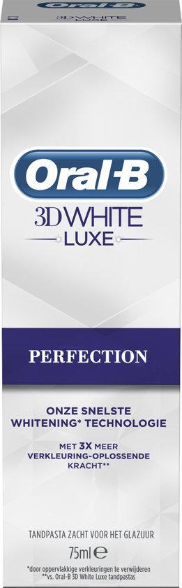 Oral-B 3D White Luxe Perfection 75 ml – HINWEIS: LAGERUNG bis 10.2024.