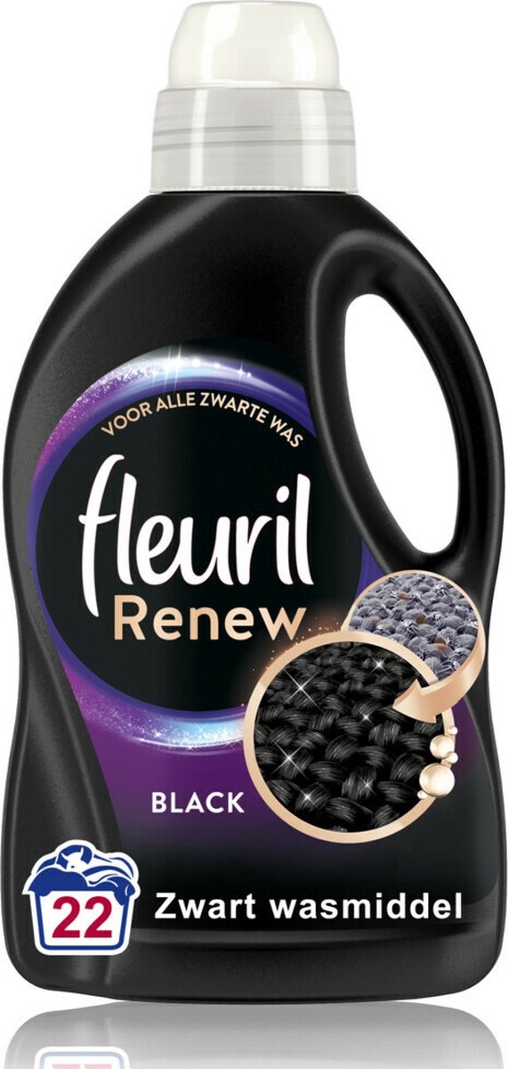 Fleuril Lessive Renew Noir 22 Lavages 1,32 litres - Onlinevoordeelshop