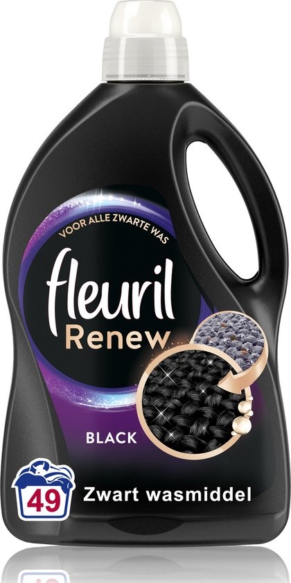 Fleuril Renew Black - Liquid Detergent - Value Pack 2,695 Ltr - 49 Washes