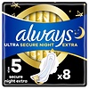 Always Ultra Secure Night Extra Damenbinden mit Flügeln 8 Stk.