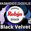 Robijn Classics Black Velvet Wasmiddeldoekjes 16 wasstrips - Verpakking beschadigd