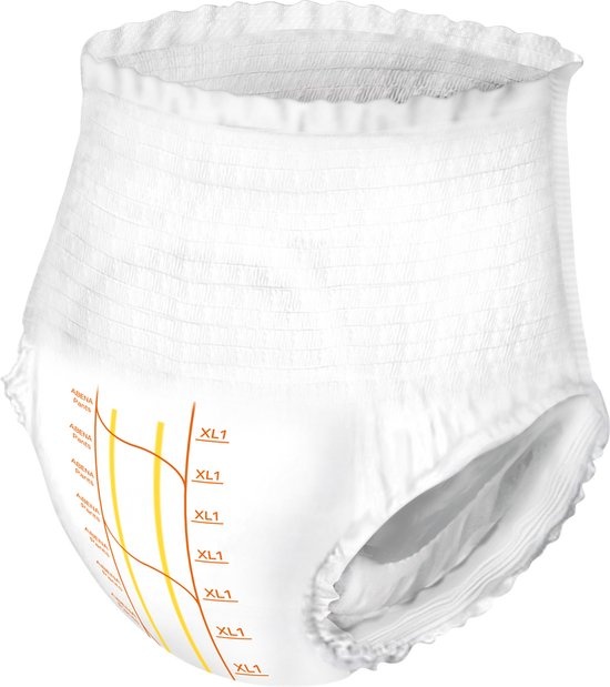 Abena Pants Premium XL1 - 96x Pantalons Absorbants, à porter comme sous-vêtements réguliers - Pour la perte de flux importants d'urine et de selles (fines) - Tour de hanches 130-170 cm - Absorption 1400 ml - Emballage endommagé