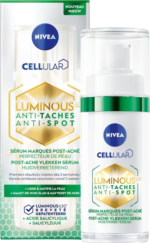 NIVEA - Luminous630 - Sérum Anti-Taches Acné - 30ml - Emballage endommagé