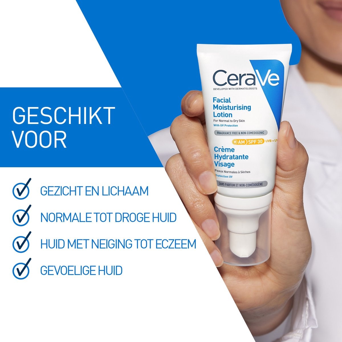 CeraVe Facial Moisturizing Lotion SPF30 – Tagescreme – normale bis trockene Haut – 52 ml – Feuchtigkeitsspendende Tagescreme – Verpackung beschädigt