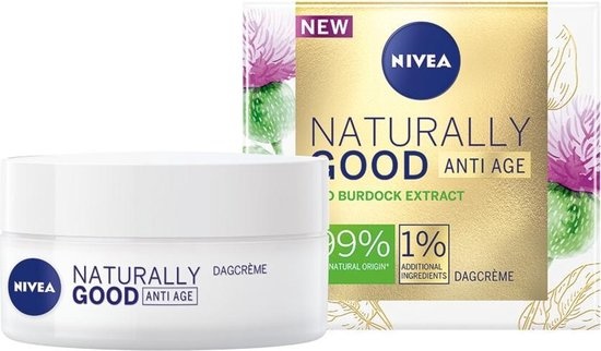 NIVEA Naturally Good Anti rimpel  Dagcreme - 50ml - Verpakking beschadigd