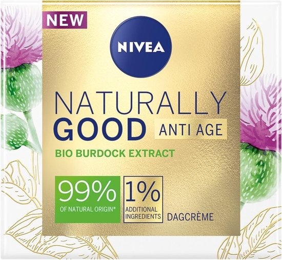 NIVEA Naturally Good Crème de Jour Anti-Rides - 50 ml - Emballage endommagé