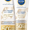 NIVEA SUN Luminous Face Sunburn Anti-Pigment – verhindert und reduziert Pigmentflecken – SPF50 40 ml