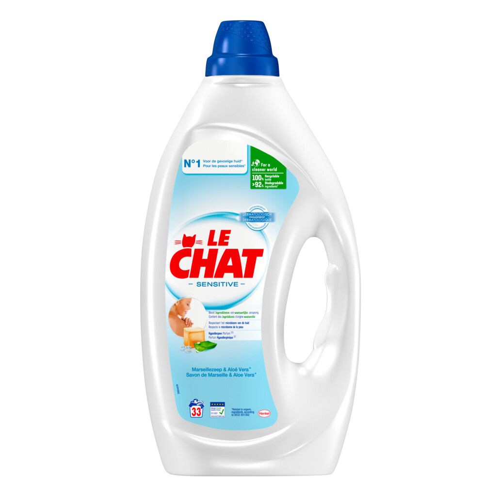Le Chat Sensitive (0%) Gel Universal - Détergent liquide - 132